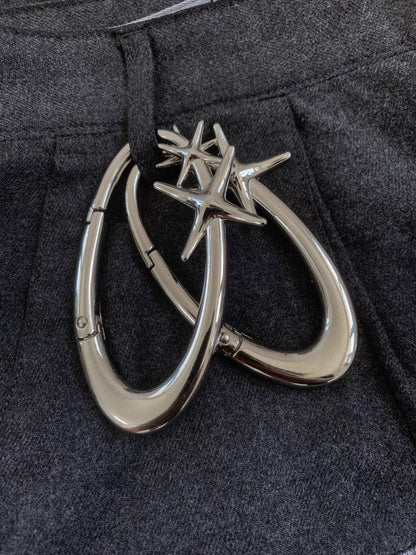 Nova Clasp - Y2K Star Charm Carabiner Keychain & Bag Clip