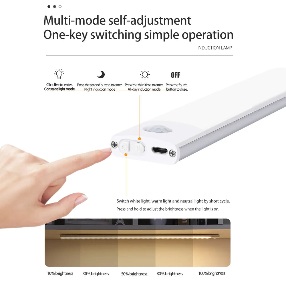 BrightEase Motion-Sensor Cabinet Light
